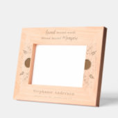 Memorial Zonnebloem Bloemen Custom Houten Afbeeldi Gegraveerde Lijstjes (Links)