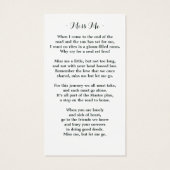 Memorial Zonnebloem Funeral Prayer Kaart met Foto (Achterkant)