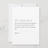 Memorial Zwart en Goud Foto uitnodiging (Achterkant)