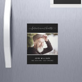 Memorial zwarte foto altijd magneet