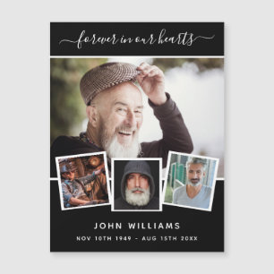 Memorial zwarte foto collage liefde altijd magneet