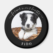 Memorial zwarte fotoliefde altijd hondenmakersmagn magneet (Voorkant)