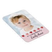 Memoriam Magnet voor Kleine Meisje met Harten Magneet (Rechterzijde)