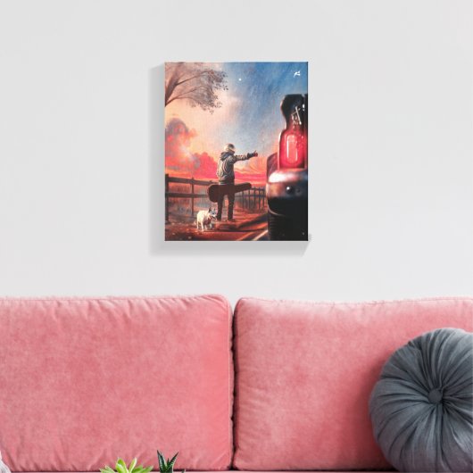 Memórias Canvas Afdruk (Insitu (Woonkamer))