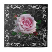 MEMORIELE DAG ROOS KERAMISCHE TITEL TEGELTJE (Voorkant)