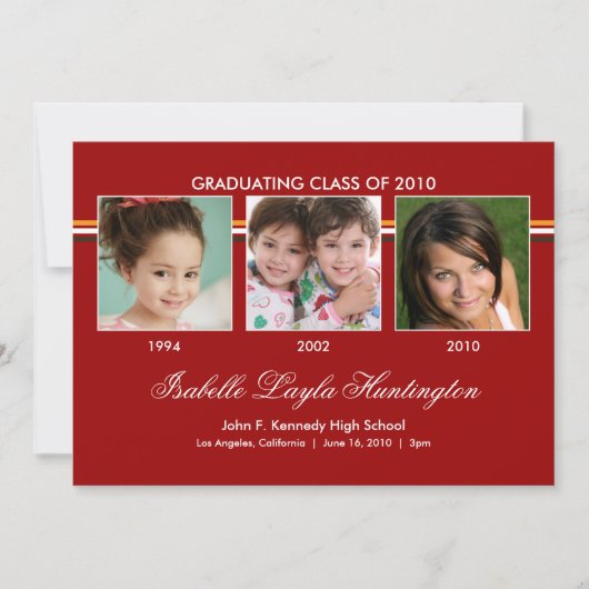 Memories 3 Aankondiging van foto-Afstuderen (Voorkant)