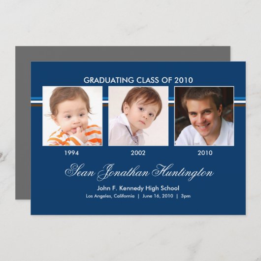 Memories 3 Aankondiging van foto-Afstuderen (Voorkant / Achterkant)