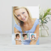 Memories 4 Aankondiging van foto-Afstuderen (Staand voorkant)