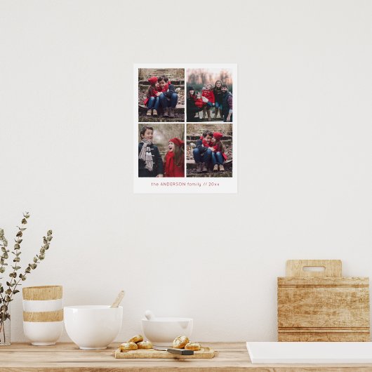 Memories 4 Fotoraster Poster (Keuken)