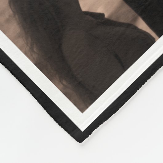 Memories Black Creëer Your 20 Photo Collage Fleece Deken (Hoek)