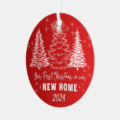 Memories Christmas Metalen Ornament (Voorkant links)