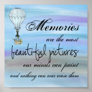 Memories - Citaat Poster