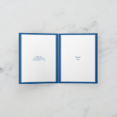 Memories Classic Blue 6 Foto elke keer Bedankkaart (Binnen)