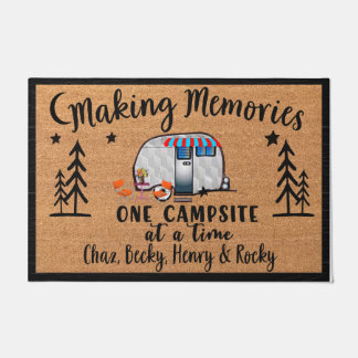 Memories doormat maken, Camping Gepersonaliseerd Deurmat
