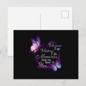 Memories houden me dicht bij je aankondigingskaart (Voorkant / Achterkant)