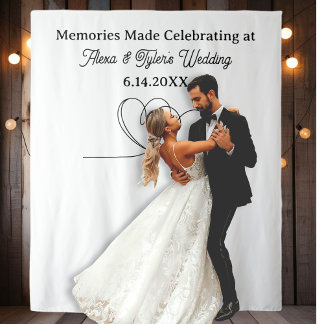 Memories Made at  Wedding Backdrop Photo Prop Wandkleed