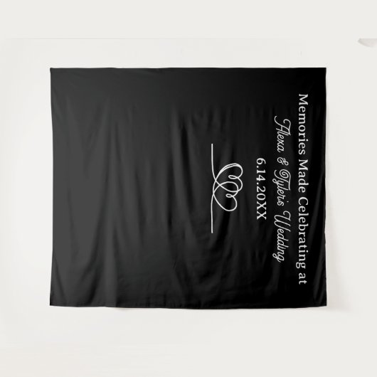 Memories Made at  Wedding Backdrop Photo Prop Wandkleed (Voorkant (horizontaal))