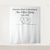 Memories Made at  Wedding Backdrop Photo Prop Wandkleed (Voorkant)