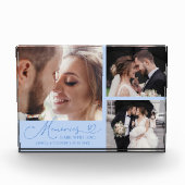 Memories Made with Love Icy Blue Wedding Fotoblokken (Voorkant)