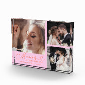 Memories Made with Love Orange Pink Wedding Fotoblokken (Rechts)
