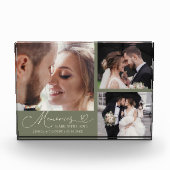 Memories Made with Love Sage Green Wedding Fotoblokken (Voorkant)