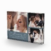 Memories Made with Love Slate Blue Wedding Fotoblokken (Rechts)