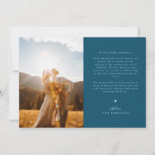 Memories Made With Love Wedding Teal Multi Photo Bedankkaart (Achterkant)