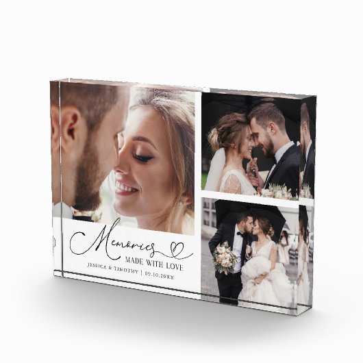 Memories Made with Love White Wedding Fotoblokken (Rechts)