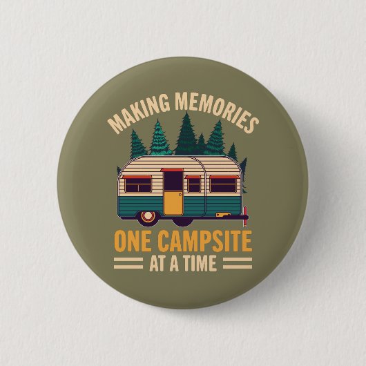 Memories maken op CampSite Ronde Button 5,7 Cm (Voorkant)