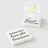 Memories Marble Stone Onderzetter (Zijkant)