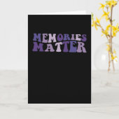 Memories Matter Alzheimer Brain Awareness Support Kaart (Gele Bloem)