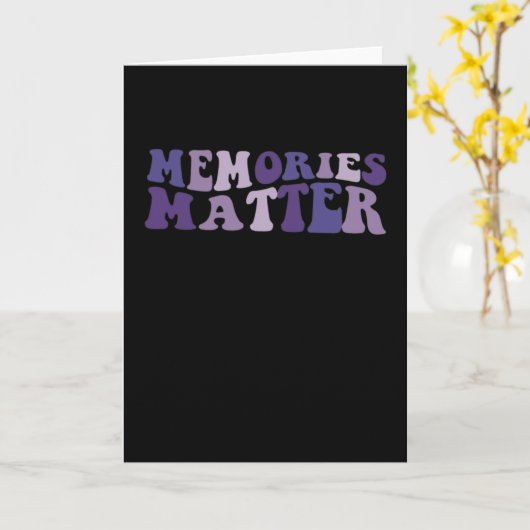 Memories Matter Alzheimer Brain Awareness Support Kaart (Gele Bloem)