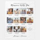 Memories met u | 11 Fotocollage Keepomwille Fleece Deken (Voorkant)