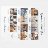 Memories met u | 11 Fotocollage Keepomwille Fleece Deken (Voorkant (Horizontaal))