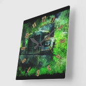 Memories of a Freight Truck Wall Clock Vierkante Klok (Hoek)