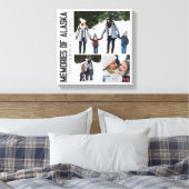 Memories of Alaska Vacation Photo Keepsake Canvas Afdruk (Insitu (Slaapkamer))