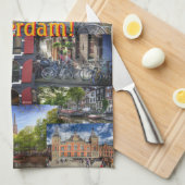 Memories of Amsterdam Photo Collage Theedoek (Quarter Fold)