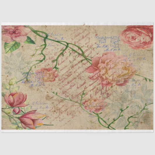 Memories of Red Magnolia Tissuepapier (Voorkant)