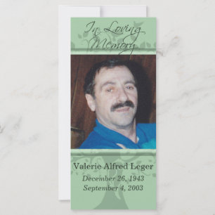 Memories of You Memorial / Herdenking Custom Kaart