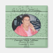 Memories of You Memorial / Herdenking Custom Kaart Magneet (Voorkant)