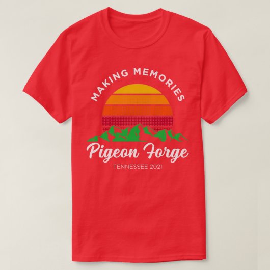 Memories Pigeon Forge Family Vacation 2021 T-shirt (Design voorkant)