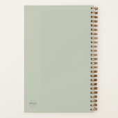 "Memories" Sage Green Memory Journal Notitieboek (Achterkant)
