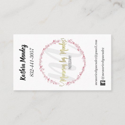 Memories van Mendez 2 Visitekaartje (Voorkant)