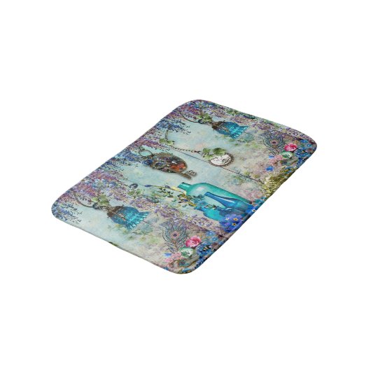 Memories Wisteria lavender blue keys Badmat (Gekanteld)