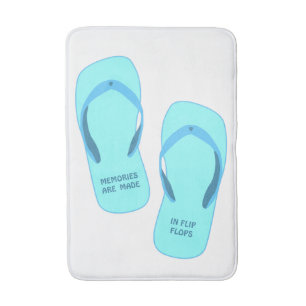 Memories worden gemaakt in teenslippers, zomerontw badmat