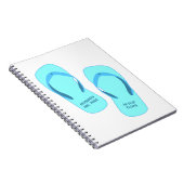 Memories worden gemaakt in teenslippers, zomerontw notitieboek (Rechterzijde)