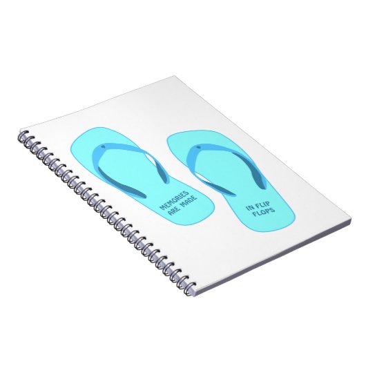 Memories worden gemaakt in teenslippers, zomerontw notitieboek (Rechterzijde)