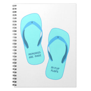 Memories worden gemaakt in teenslippers, zomerontw notitieboek
