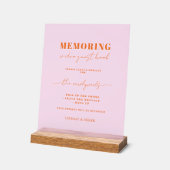 Memoring gastenboek bericht bord (Hoek)