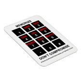 Memorize Don't Compromis Magneet (Rechterzijde)
